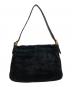 FENDI (フェンディ) Vintage Red glitter finish Suede Mamma Baguette ブラック：140000円
