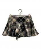 BURBERRY BLUE LABELバーバリー ブルー レーベル）の古着「チェックスカパン」｜ベージュ