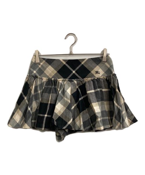 BURBERRY BLUE LABEL（バーバリー ブルー レーベル）BURBERRY BLUE LABEL (バーバリー ブルー レーベル) チェックスカパン ベージュ サイズ:38の古着・服飾アイテム