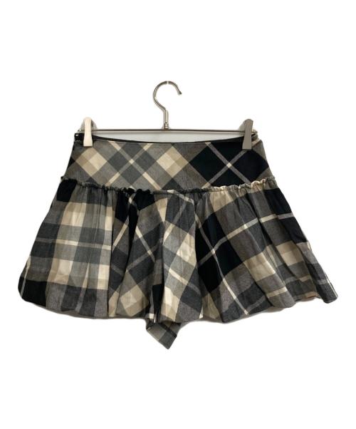 BURBERRY BLUE LABEL（バーバリー ブルー レーベル）BURBERRY BLUE LABEL (バーバリー ブルー レーベル) チェックスカパン ベージュ サイズ:38の古着・服飾アイテム