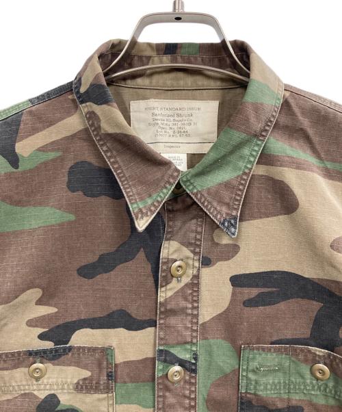 RRL（ダブルアールエル）RRL (ダブルアールエル) Ron Herman (ロンハーマン) Craftman Short Sleeve Shirt カーキ×ベージュ サイズ:Ｍの古着・服飾アイテム