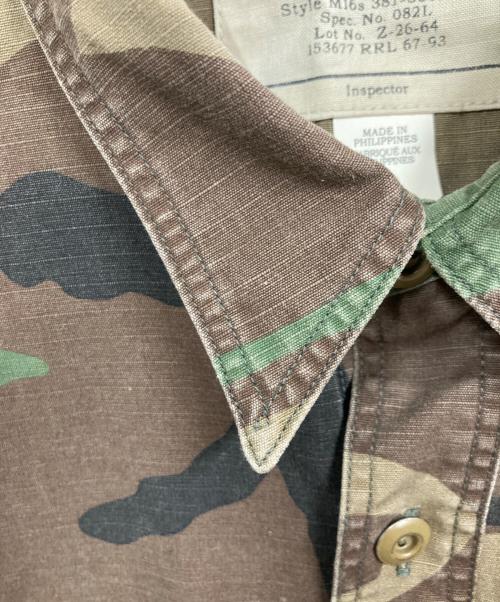RRL（ダブルアールエル）RRL (ダブルアールエル) Ron Herman (ロンハーマン) Craftman Short Sleeve Shirt カーキ×ベージュ サイズ:Ｍの古着・服飾アイテム