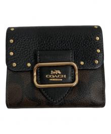 COACH（コーチ）の古着「SMALL MORGAN WALLET」｜ブラウン