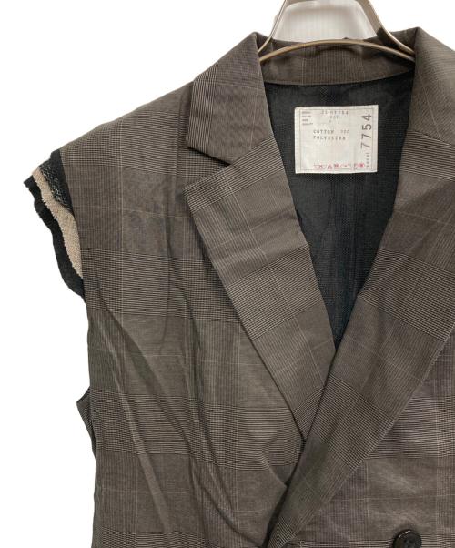 sacai（サカイ）sacai (サカイ) ハイツイストボイル ベスト グレー サイズ:1の古着・服飾アイテム
