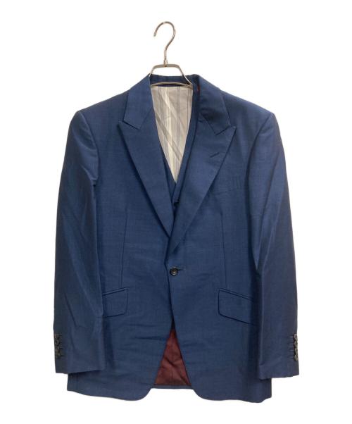 Henry Poole（ヘンリープール）HENRY POOLE (ヘンリープール) 3ピーススーツ ネイビー サイズ:A92の古着・服飾アイテム