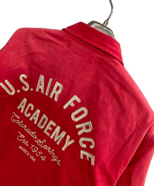 AVIREX（アヴィレックス）AVIREX (アヴィレックス) フェイド USAF アカデミー ジャケット レッド サイズ:Lの古着・服飾アイテム