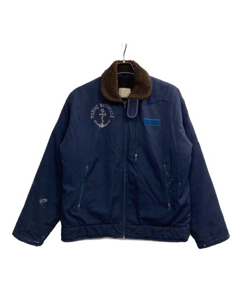 French Navy（フランス海軍）French NAVY (フランス海軍) デッキジャケット ネイビー サイズ:記載なしの古着・服飾アイテム