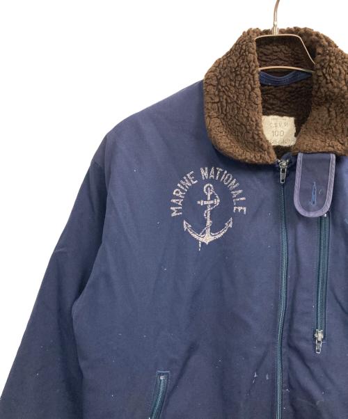 French Navy（フランス海軍）French NAVY (フランス海軍) デッキジャケット ネイビー サイズ:記載なしの古着・服飾アイテム