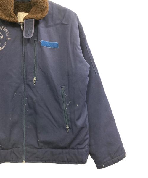 French Navy（フランス海軍）French NAVY (フランス海軍) デッキジャケット ネイビー サイズ:記載なしの古着・服飾アイテム