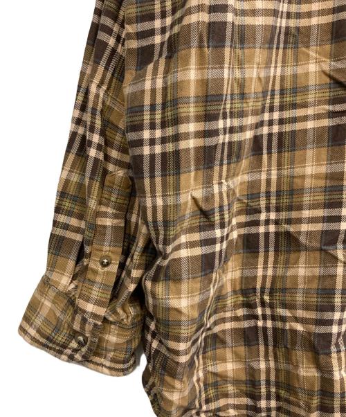 CarHartt（カーハート）CarHartt (カーハート) チェックシャツ ブラウン サイズ:2XLの古着・服飾アイテム