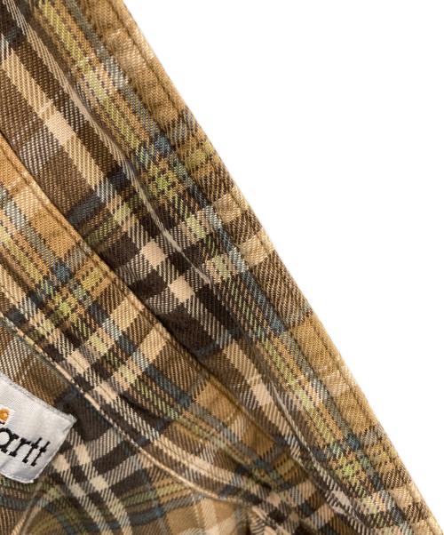 CarHartt（カーハート）CarHartt (カーハート) チェックシャツ ブラウン サイズ:2XLの古着・服飾アイテム