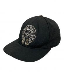 CHROME HEARTS（クロムハーツ）の古着「ホースシュー刺繍メッシュキャップ」｜ブラック