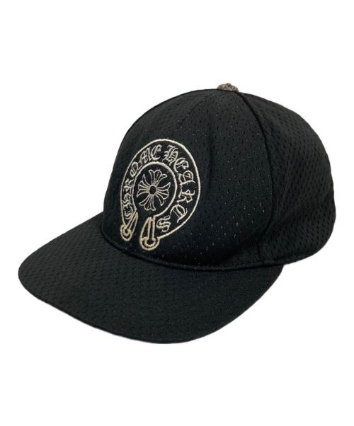 CHROME HEARTS（クロムハーツ）CHROME HEARTS (クロムハーツ) ホースシュー刺繍メッシュキャップ ブラックの古着・服飾アイテム
