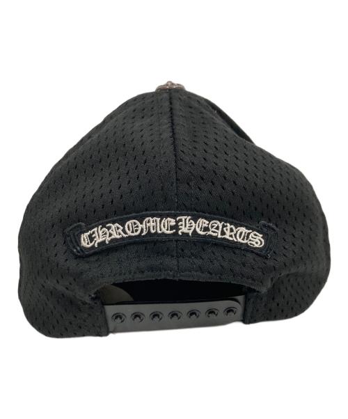 CHROME HEARTS（クロムハーツ）CHROME HEARTS (クロムハーツ) ホースシュー刺繍メッシュキャップ ブラックの古着・服飾アイテム
