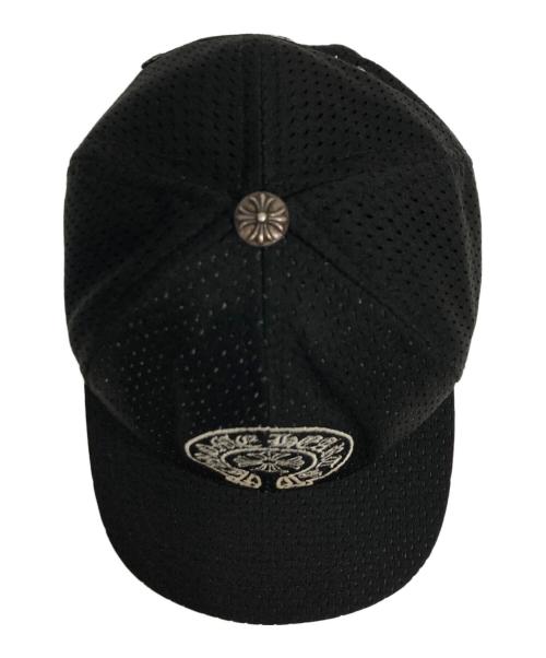 CHROME HEARTS（クロムハーツ）CHROME HEARTS (クロムハーツ) ホースシュー刺繍メッシュキャップ ブラックの古着・服飾アイテム