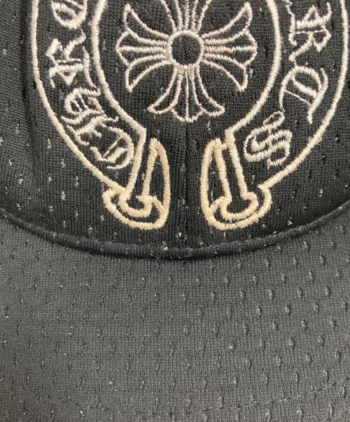 CHROME HEARTS（クロムハーツ）CHROME HEARTS (クロムハーツ) ホースシュー刺繍メッシュキャップ ブラックの古着・服飾アイテム