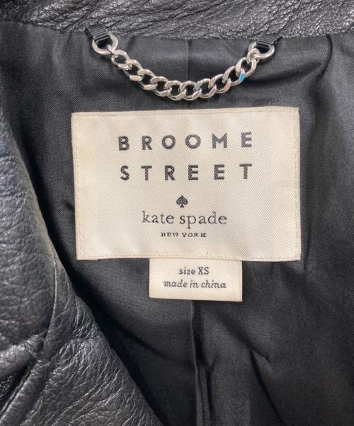 Kate Spade（ケイトスペード）Kate Spade (ケイトスペード) ライダースジャケット ブラック サイズ:XSの古着・服飾アイテム