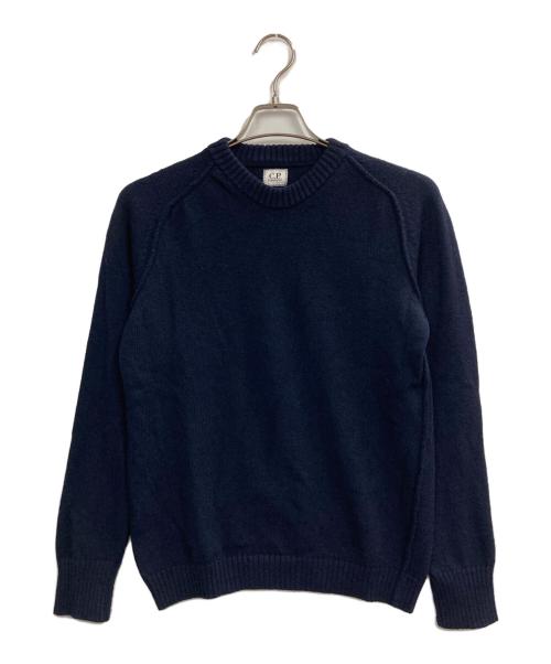 C.P COMPANY（シーピーカンパニー）C.P COMPANY (シーピーカンパニー) クルーネックニット ネイビー サイズ:50の古着・服飾アイテム