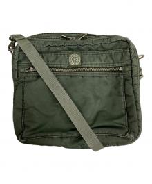 Porter Classic（ポータークラシック）の古着「スーパーナイロンシンプルショルダーバッグ」｜オリーブ