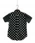 BLACK COMME des GARCONS (ブラックコムデギャルソン) ドットパッチワーク半袖シャツ ブラック×ホワイト サイズ:M：14000円