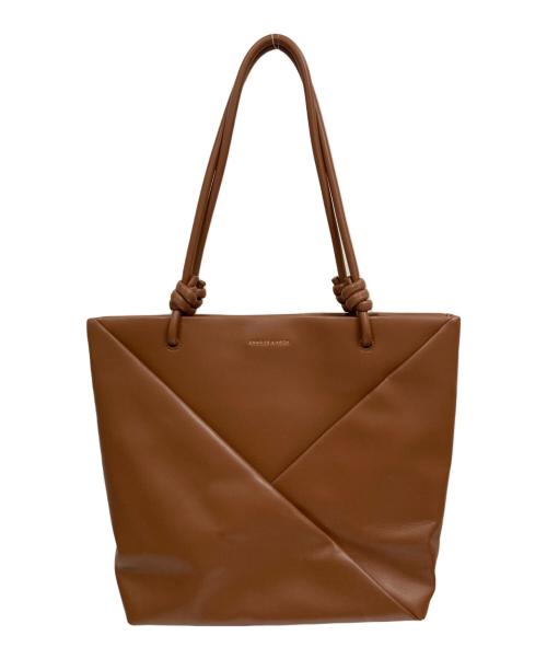 CHARLES & KEITH（チャールズアンドキース）CHARLES & KEITH (チャールズアンドキース) ミドリ ジオメトリックトートバッグ ブラウンの古着・服飾アイテム