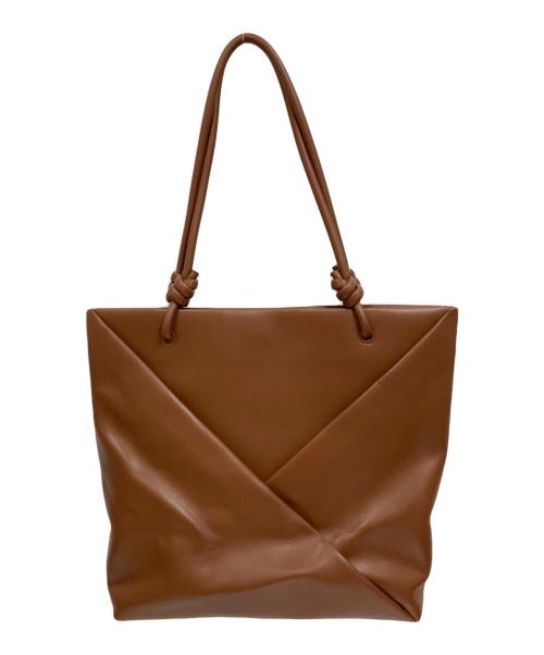 CHARLES & KEITH（チャールズアンドキース）CHARLES & KEITH (チャールズアンドキース) ミドリ ジオメトリックトートバッグ ブラウンの古着・服飾アイテム