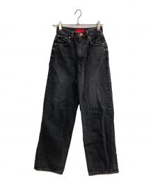 BEAMS×RED CARD（ビームス×レッドカード）の古着「デニムパンツ」｜ブラック