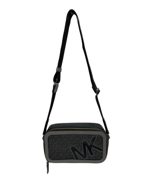 MICHAEL KORS（マイケルコース）MICHAEL KORS (マイケルコース) COOPER ダブルジップ ロング クロスボディ ブラックの古着・服飾アイテム