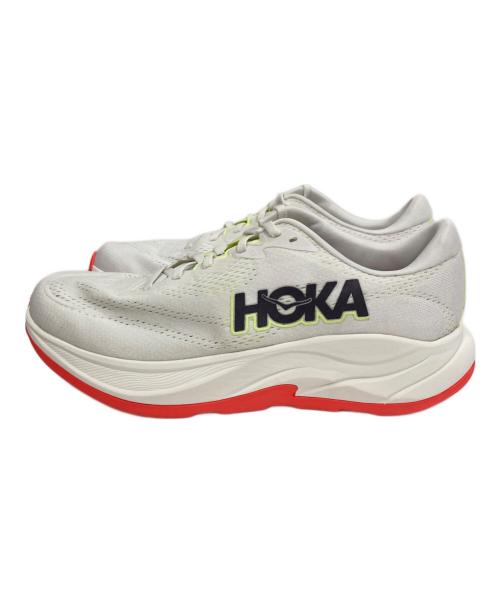 HOKAONEONE（ホカオネオネ）HOKAONEONE (ホカオネオネ) RINCON 4 FROST / NEON YUZU ホワイト サイズ:28の古着・服飾アイテム