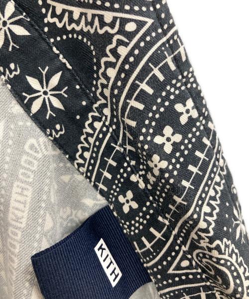 KITH（キス）KITH (キス) ペイズリー柄半袖シャツ ネイビー サイズ:Mの古着・服飾アイテム