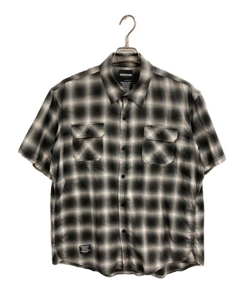 NEIGHBORHOOD（ネイバーフッド）NEIGHBORHOOD (ネイバーフッド) オンブレチェック半袖シャツ ブラック サイズ:Mの古着・服飾アイテム