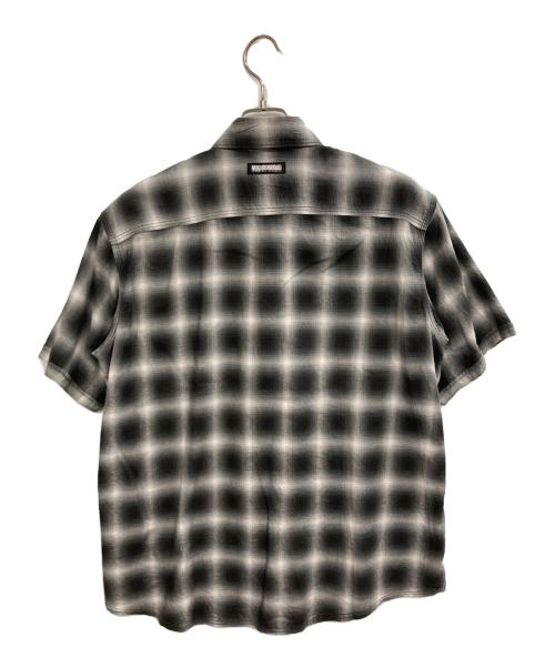 NEIGHBORHOOD（ネイバーフッド）NEIGHBORHOOD (ネイバーフッド) オンブレチェック半袖シャツ ブラック サイズ:Mの古着・服飾アイテム