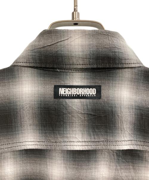 NEIGHBORHOOD（ネイバーフッド）NEIGHBORHOOD (ネイバーフッド) オンブレチェック半袖シャツ ブラック サイズ:Mの古着・服飾アイテム
