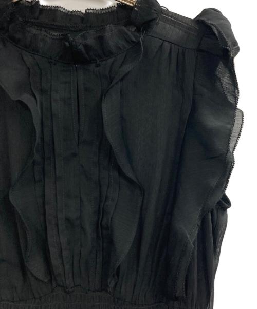 Snidel（スナイデル）Snidel (スナイデル) シアープリーツウエストワンピース ブラックの古着・服飾アイテム