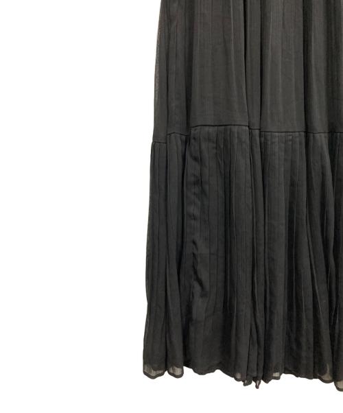 Snidel（スナイデル）Snidel (スナイデル) シアープリーツウエストワンピース ブラックの古着・服飾アイテム