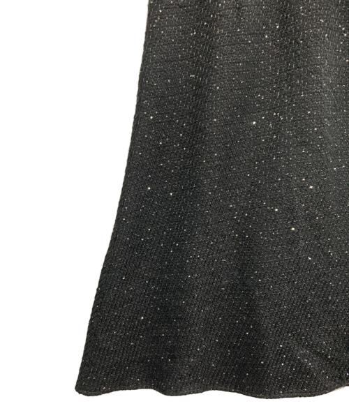 LeJa（レジャ）leja (レジャ) 花柄レースカラースパンコールAラインワンピースドレス ブラック サイズ:Sの古着・服飾アイテム