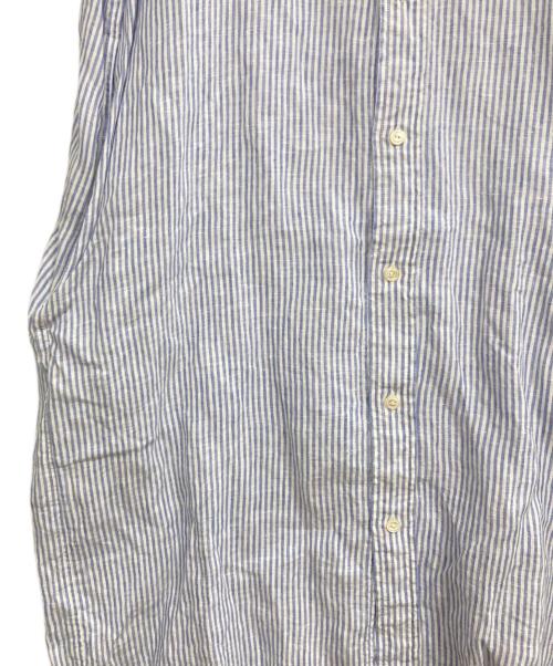 Gymphlex（ジムフレックス）Gymphlex (ジムフレックス) フランダーズリネン シャツワンピース ブルー サイズ:SIZE 14の古着・服飾アイテム