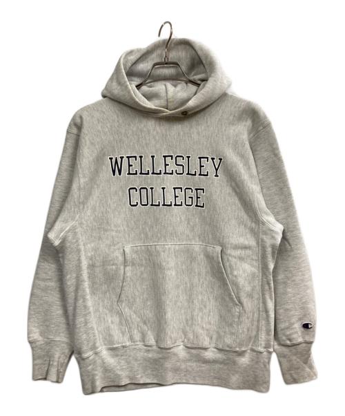 Champion（チャンピオン）Champion (チャンピオン) リバースウィーブブパーカー グレー サイズ:LARGEの古着・服飾アイテム