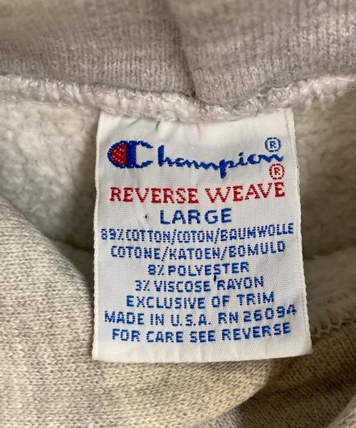 Champion（チャンピオン）Champion (チャンピオン) リバースウィーブブパーカー グレー サイズ:LARGEの古着・服飾アイテム