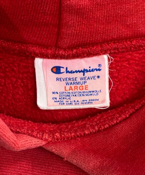 Champion（チャンピオン）Champion (チャンピオン) リバースウィーブパーカー レッド サイズ:LARGEの古着・服飾アイテム