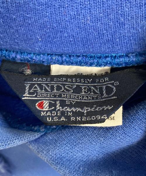Champion（チャンピオン）Champion (チャンピオン) LAND'S END (ランズエンド) 目梨リバースウィーブパーカー ブルー サイズ:XLの古着・服飾アイテム