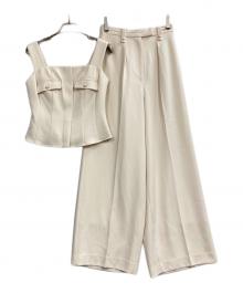 HER LIP TO（ハーリップトゥ）の古着「Lutetia Twill Set-Up」｜アイボリー