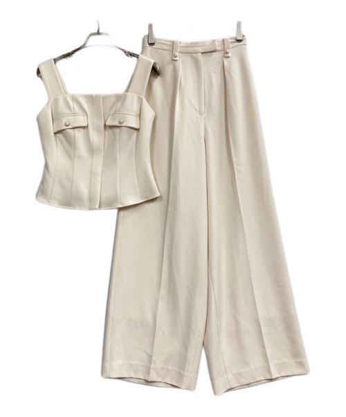 HER LIP TO（ハーリップトゥ）Her lip to (ハーリップトゥ) Lutetia Twill Set-Up アイボリー サイズ:Sの古着・服飾アイテム