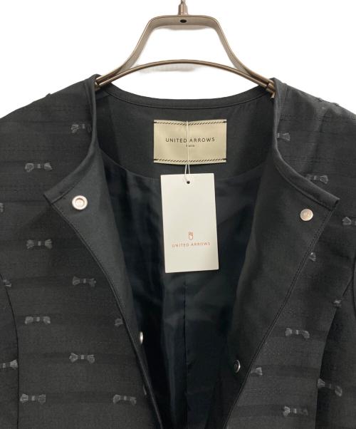 UNITED ARROWS TOKYO（ユナイテッドアローズトウキョウ）UNITED ARROWS TOKYO (ユナイテッドアローズトウキョウ) リボン カットジャガード ベスト ブラック サイズ:FREE 未使用品の古着・服飾アイテム