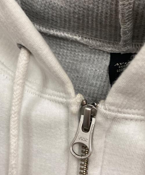 AVIREX（アヴィレックス）AVIREX (アヴィレックス) ジップパーカー ホワイト サイズ:Mの古着・服飾アイテム