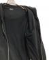中古・古着 DIESEL (ディーゼル) レザー切替ダブルジップパーカー ブラック サイズ:L：8000円