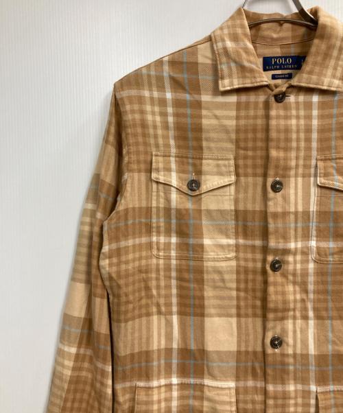 POLO RALPH LAUREN（ポロ・ラルフローレン）POLO RALPH LAUREN (ポロ・ラルフローレン) サファリシャツ ブラウン サイズ:Sの古着・服飾アイテム