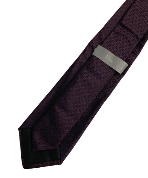 DIOR HOMME（ディオール オム）Dior Homme (ディオール オム) トロッター柄ネクタイ パープル サイズ:-の古着・服飾アイテム