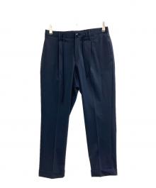 +CLOTHET（クロスクローゼット）の古着「干場完全別注 マットツイスト イージートラウザーⅡ」｜ネイビー