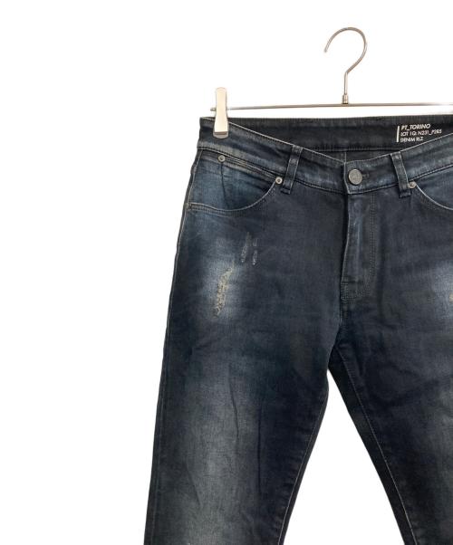 PT TORINO（ピーティートリノ）PT TORINO (ピーティートリノ) ストレッチダメージ加工デニムパンツ インディゴ サイズ:29の古着・服飾アイテム